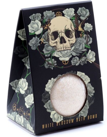 Skulls & Roses White Blossom   Stor Badebombe 150 gram