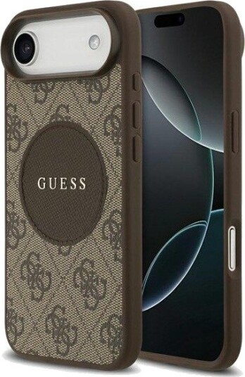 GUESS 4G Circle Classic Logo MagSafe case for iPhone Air - brown