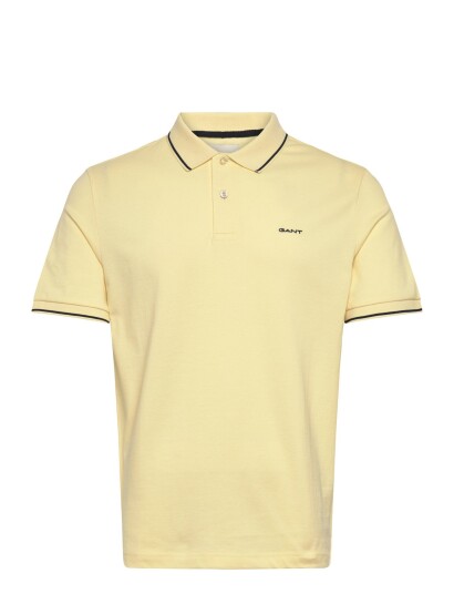 GANT Tipping Ss Pique Polo Yellow M GANT Tipping Ss Pique Polo Yellow M