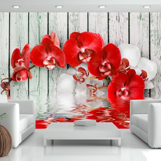 Fototapet Ruby Orchid 150x105 - Artgeist sp. z o. o.