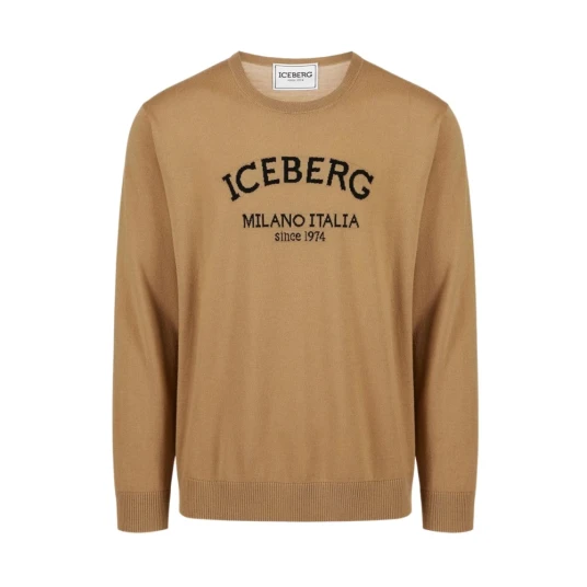 Iceberg Herre Strikkevarer Beige L Iceberg Herre Strikkevarer Beige L