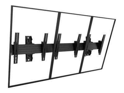 Chief Fusion Large 4x1 Menu Board Wall Mount - For Displays 40-55" - Black monteringssett - for 4 LCD-skjermer - svart