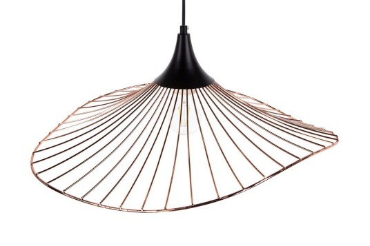 Taklampe Mazaro 50 cm Svart