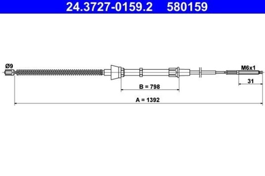 Bremsewire ATE 24.3727 0159.2
