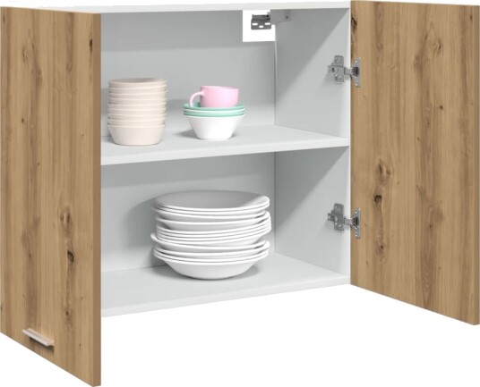 Hengende skap artisan eik 80x31x60 cm konstruert tre 8721158436368