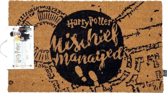 Mischief Managed dørmatte for inngang i hjemmet slitesterkt materiale