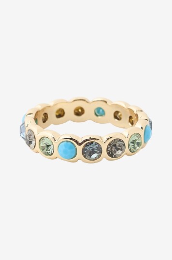 Ellos Collection   Ring med dekorative steiner   Gull