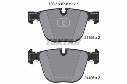 Bremseklosser TEXTAR 2445801