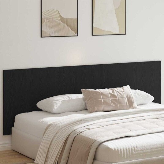 Svart Eik Vegg Hodegavl 240x1.5x80 cm Laget av Konstruert Tre Svart Eik Vegg Hodegavl 240x1.5x80 cm Laget av Konstruert Tre