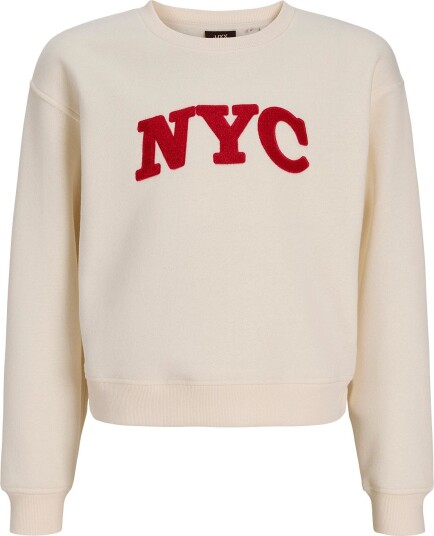 JJXX Kids Jxtatum Terry Patch Crew Swt Grl Cream 128 JJXX Kids Jxtatum Terry Patch Crew Swt Grl Cream 128