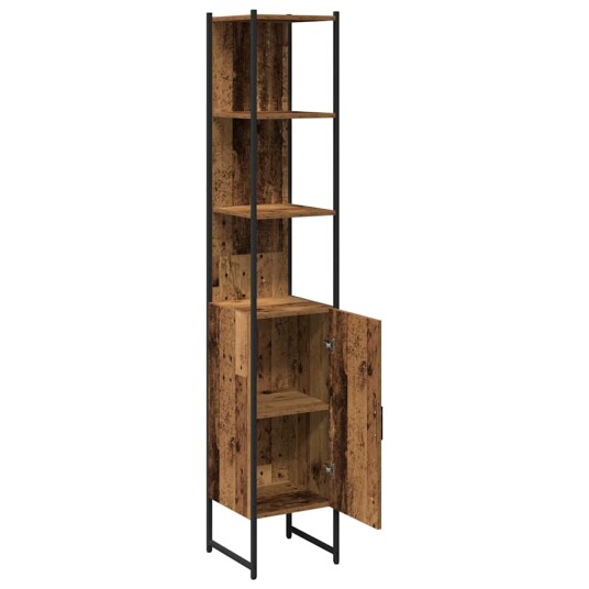 Badekabinet Gammelt Tre 33x33x185,5 cm Teknisk Tre Badekabinet Gammelt Tre 33x33x185,5 cm Teknisk Tre