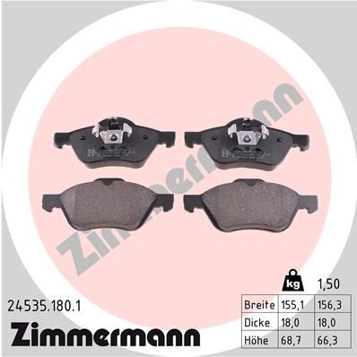 Bremseklosser ZIMMERMANN 24535.180.1 Bremseklosser ZIMMERMANN 24535.180.1