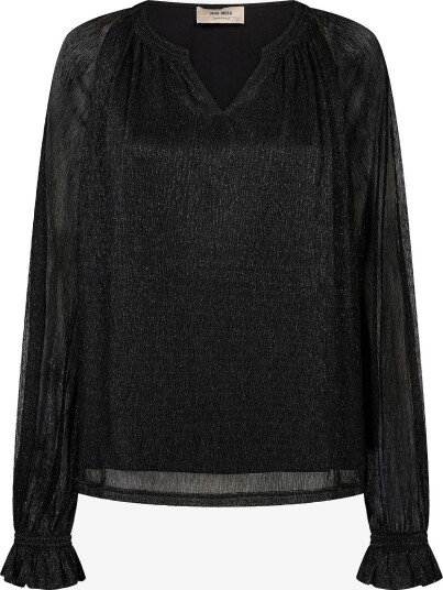 MOS MOSH   Bluse MMXimena Glam V neck Blouse   Svart