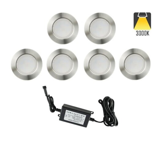 Nordic Terrassebelysning A2 6 X 1W Varmhvit IP67 Dimbar