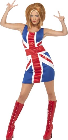 Wicked Costumes Ltd Kjole Union Jack, M