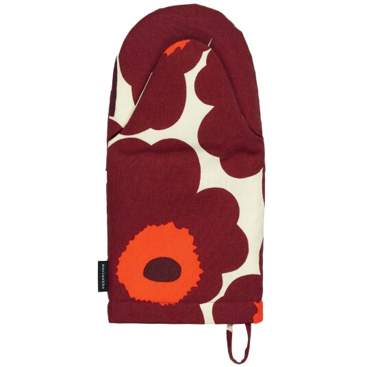 Marimekko Pieni Unikko Grytevott Rød / Vanilje / Vinrød
