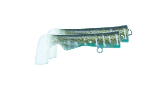 Svartzonker Ugly Louis Paddle tail 2 pack UV Electric Pike