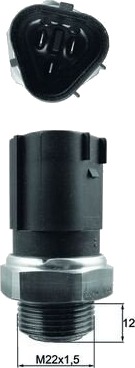 MAHLE TSW 65 Temperaturbryter, kjølevifte MAHLE TSW 65 Temperaturbryter, kjølevifte