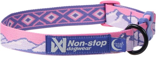 Non-Stop Dogwear Trail Quest Rachel Pohl Edition Lilla/Rosa Hundehalsbånd