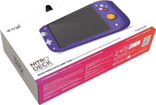 Crkd Nintendo Switch Nitro Deck Retro Edition lilla 