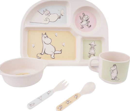 Mummitrollet Servisesett 5 Deler Mummitrollet Servisesett 5 Deler