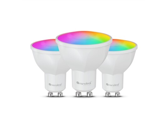 Nanoleaf Essentials Smart LED bulbs 5W GU10 pack of 3 Nanoleaf Essentials Smart LED bulbs 5W GU10 pack of 3