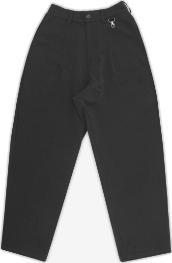 Students Golf Calculus Baggy Pleated Pants Svart Golfbukser herre Black Medium