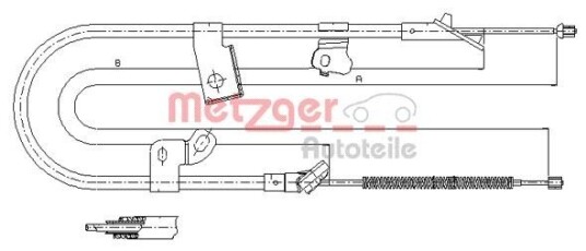 Metzger Tautrekk parkeringsbrems METZGER 17.1079