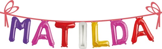 Ballonggirlander Folie Navn - Matilda