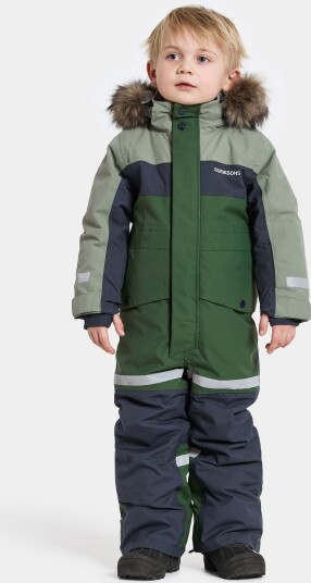 Didriksons Bjärven 4 vinterdress til barn Light Moss