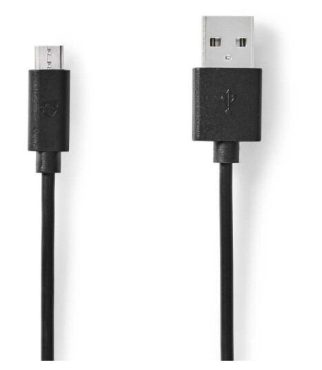 Nedis USB-kabel | USB 2.0 | USB-A Han | USB Micro-B Han | 10 W | 480 Mbps | Nikkel belagt | 1.00 m | Rund | PVC | Sort | Label Nedis USB-kabel | USB 2.0 | USB-A Han | USB Micro-B Han | 10 W | 480 Mbps | Nikkel belagt | 1.00 m | Rund | PVC | Sort | Label