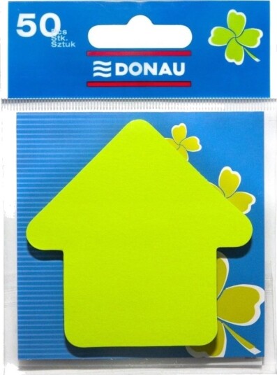 Donau Selvklebende Notatblokk Donau 1X50 Kort Pil Oppheng Grønn