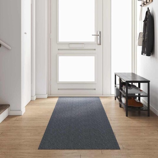 Teppeløper Grå 80 x 400 cm stoff Teppeløper Grå 80 x 400 cm stoff