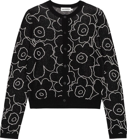 Marimekko   Cardigan Villi Piirto Unikko   Svart