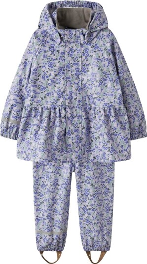 Name It Regntøy m. Seler PU NmfDry10 Lavender m. Blomster Name It 4 år (104) Regntøy Grønn Lilla