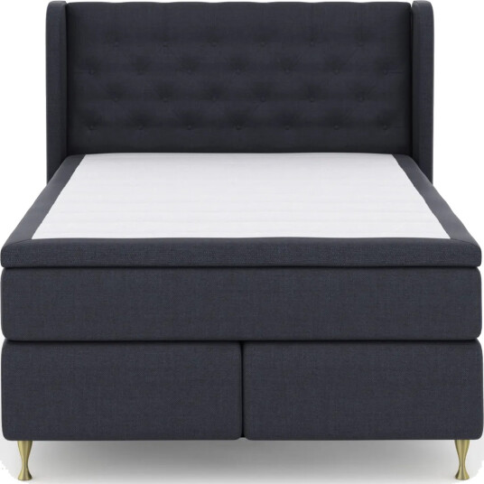 Select No 6 Komplett Sengepakke 160x200 Medium Memory/Pocket Blå/Gullben