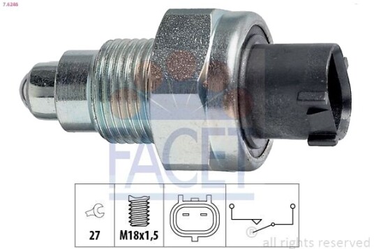 Bryter, ryggelys FACET 7.6246