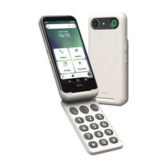 Doro Aurora A21 4GB/64GB Smarttelefon med Nødhjelpsknapp - Bone