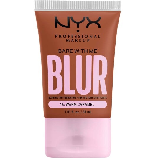NYX Bare With Me Blur Tint Foundation 16 Warm Caramel 30 ml - Fuktighetsgivende Krem NYX Bare With Me Blur Tint Foundation 16 Warm Caramel 30 ml - Fuktighetsgivende Krem