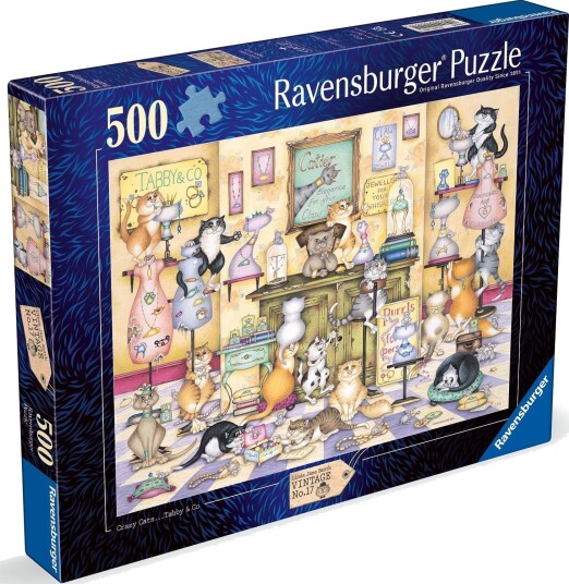 Ravensburger Puslespill 500 Brikker Crazy Cats Ravensburger Puslespill 500 Brikker Crazy Cats