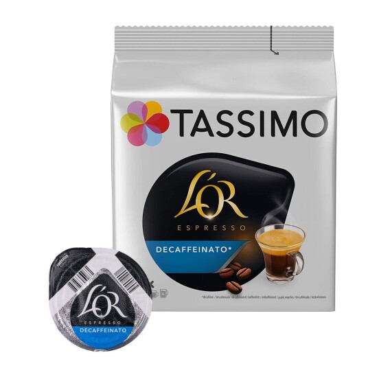 Tassimo L'OR Koffeinfri Espresso til Tassimo. 16 kapsler Tassimo L'OR Koffeinfri Espresso til Tassimo. 16 kapsler