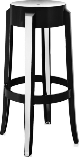 Kartell Charles Ghost Barkrakk H75 Blank Sort Kartell Charles Ghost Barkrakk H75 Blank Sort