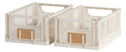 DAY SAMMENLEGGBAR KASSE 2STK 25X16.5X10CM OFFWHITE