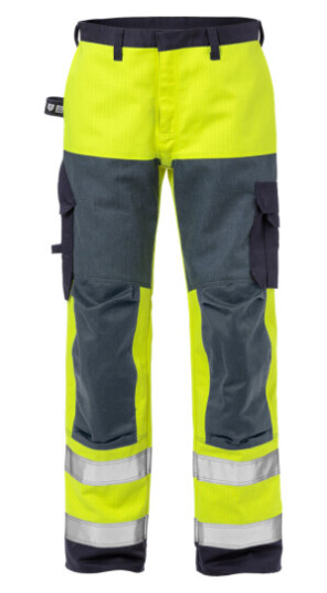 Fristads Byxa Flamskyddad 2585 Flam, Klass 2 Varsel Gul/marinblå C46