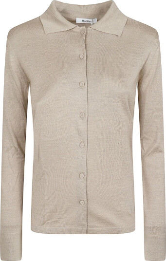 Max Mara Dame Strikkevarer Beige L, Max Mara Dame Strikkevarer Beige L,