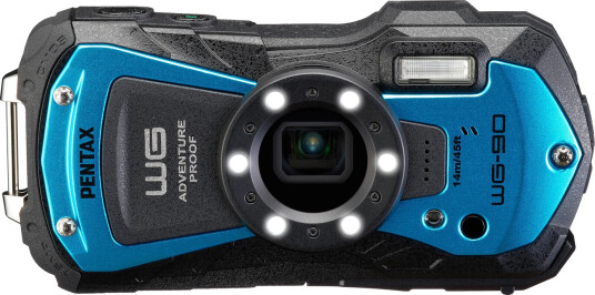 Pentax WG-90 kompaktkamera, Blå Vanntett og støtsikkert kompaktkamera Pentax WG-90 kompaktkamera, Blå Vanntett og støtsikkert kompaktkamera