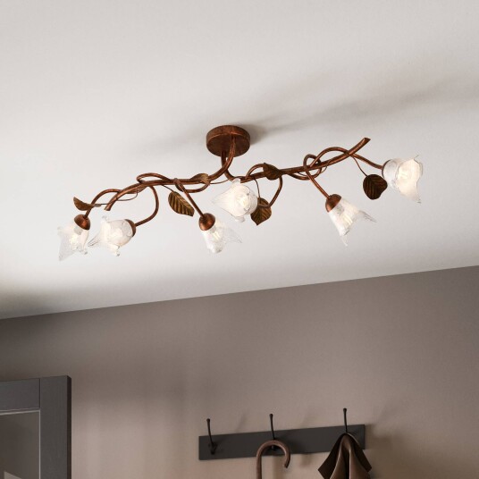 Lamkur Taklampe Siena florentinstil 6 lyskilder