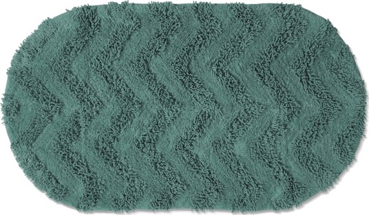 Oval baderomsmatte Tressa mørk grønn Størrelse: 50 x 90 cm Oval baderomsmatte Tressa mørk grønn Størrelse: 50 x 90 cm
