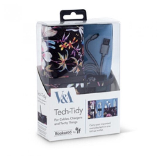 V & A Bookaroo TechTidy Kilburn Black Floral