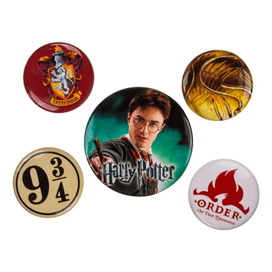 Out of the Blue Harry Potter Gryffindor Knapper - 5-pakning